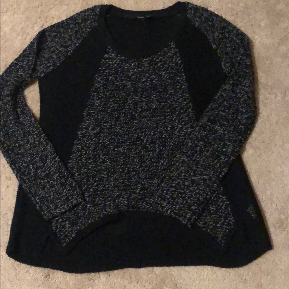 Women’s Aqua sweater- black and grey size S
